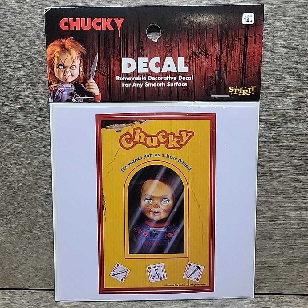Chucky Doll In Box Decal Child's Play Killer Doll Horror Decorative Decal
